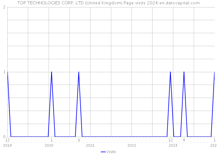 TOP TECHNOLOGIES CORP. LTD (United Kingdom) Page visits 2024 