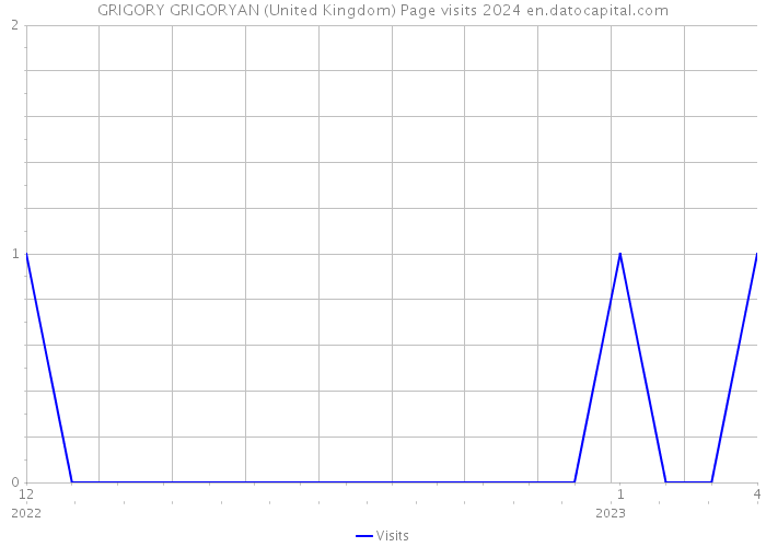 GRIGORY GRIGORYAN (United Kingdom) Page visits 2024 