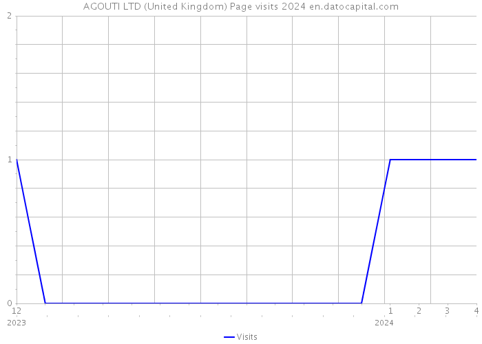 AGOUTI LTD (United Kingdom) Page visits 2024 