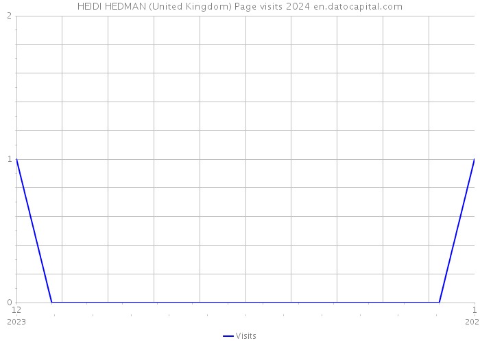 HEIDI HEDMAN (United Kingdom) Page visits 2024 
