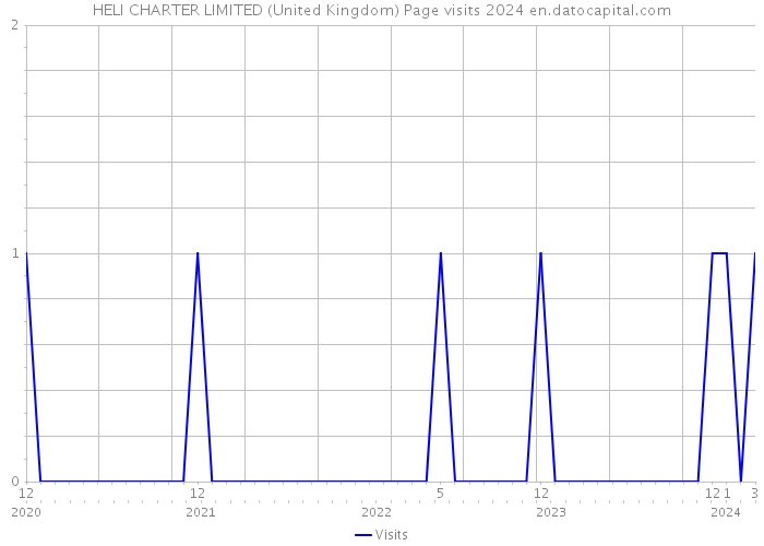 HELI CHARTER LIMITED (United Kingdom) Page visits 2024 