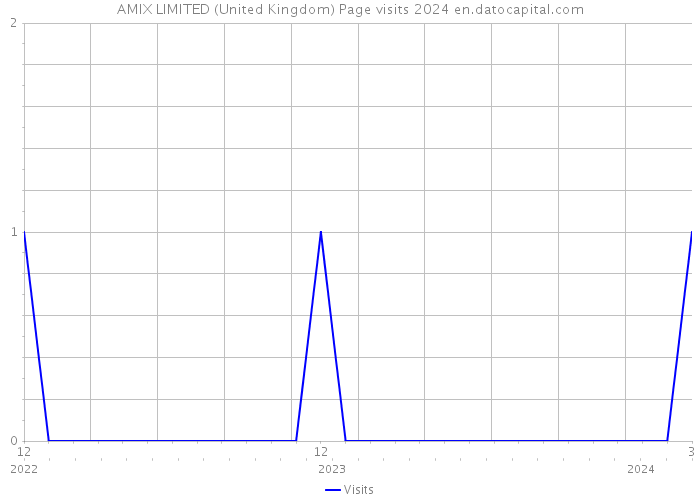 AMIX LIMITED (United Kingdom) Page visits 2024 