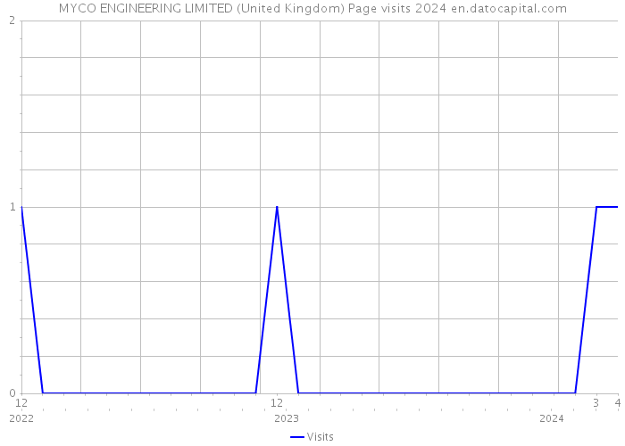 MYCO ENGINEERING LIMITED (United Kingdom) Page visits 2024 