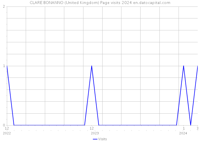 CLARE BONANNO (United Kingdom) Page visits 2024 