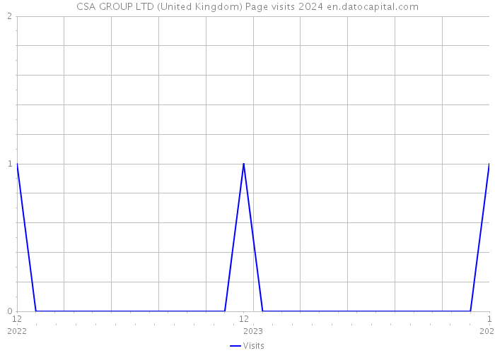 CSA GROUP LTD (United Kingdom) Page visits 2024 