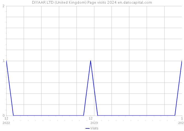 DIYAAR LTD (United Kingdom) Page visits 2024 