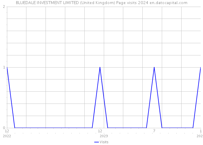 BLUEDALE INVESTMENT LIMITED (United Kingdom) Page visits 2024 