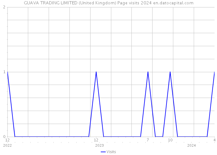 GUAVA TRADING LIMITED (United Kingdom) Page visits 2024 