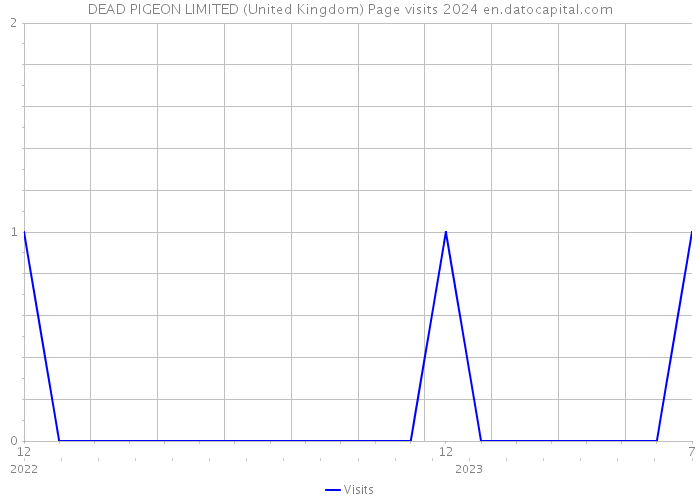 DEAD PIGEON LIMITED (United Kingdom) Page visits 2024 