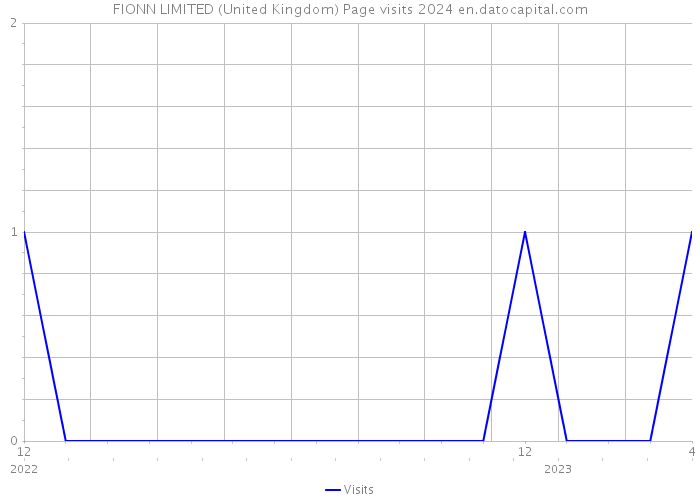 FIONN LIMITED (United Kingdom) Page visits 2024 