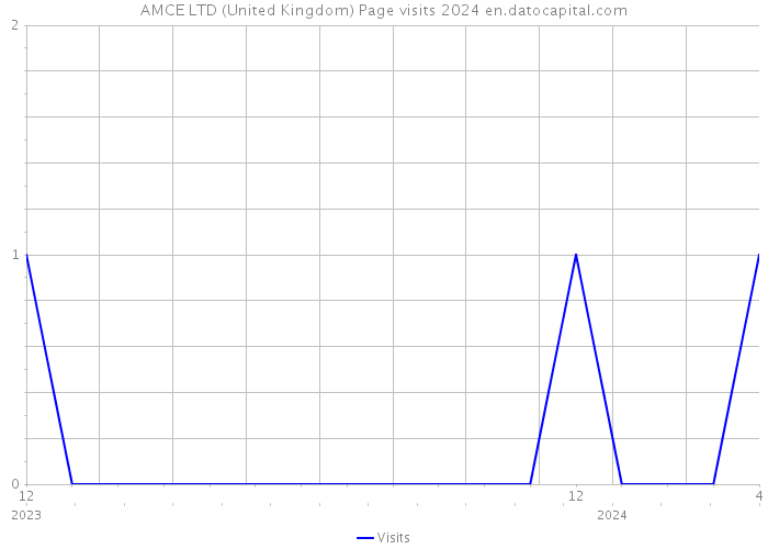 AMCE LTD (United Kingdom) Page visits 2024 