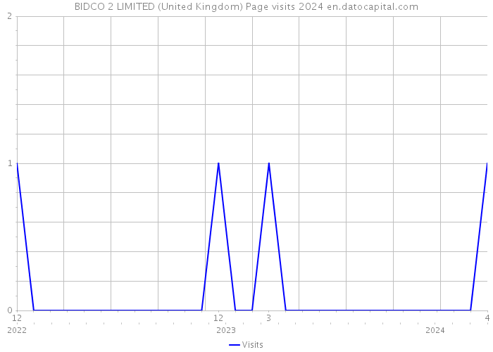 BIDCO 2 LIMITED (United Kingdom) Page visits 2024 