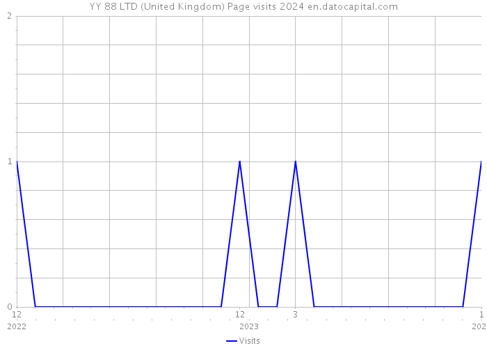 YY 88 LTD (United Kingdom) Page visits 2024 