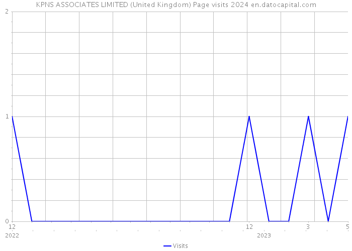 KPNS ASSOCIATES LIMITED (United Kingdom) Page visits 2024 