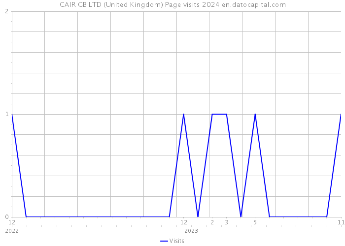 CAIR GB LTD (United Kingdom) Page visits 2024 