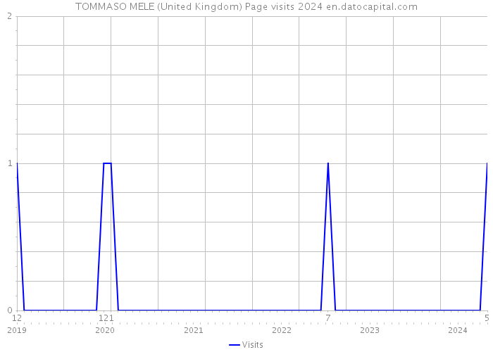 TOMMASO MELE (United Kingdom) Page visits 2024 