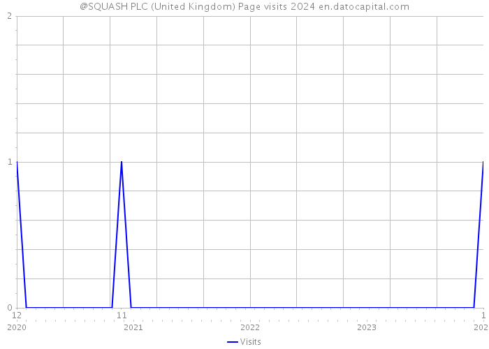 @SQUASH PLC (United Kingdom) Page visits 2024 