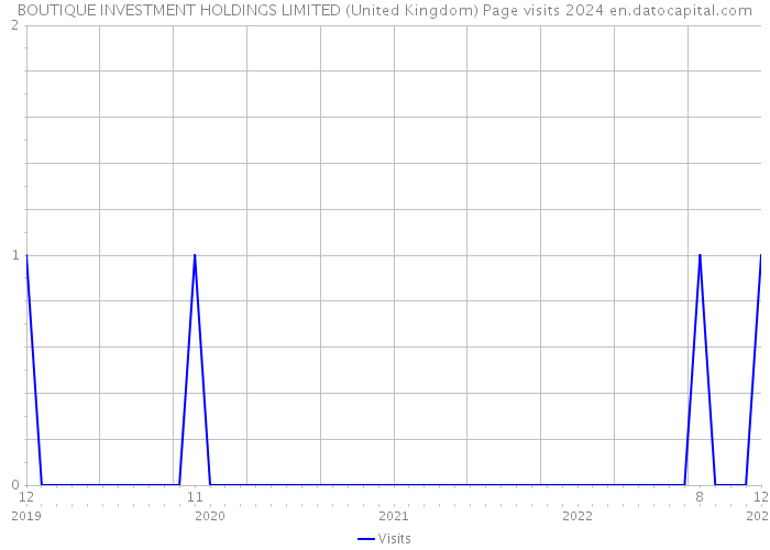 BOUTIQUE INVESTMENT HOLDINGS LIMITED (United Kingdom) Page visits 2024 
