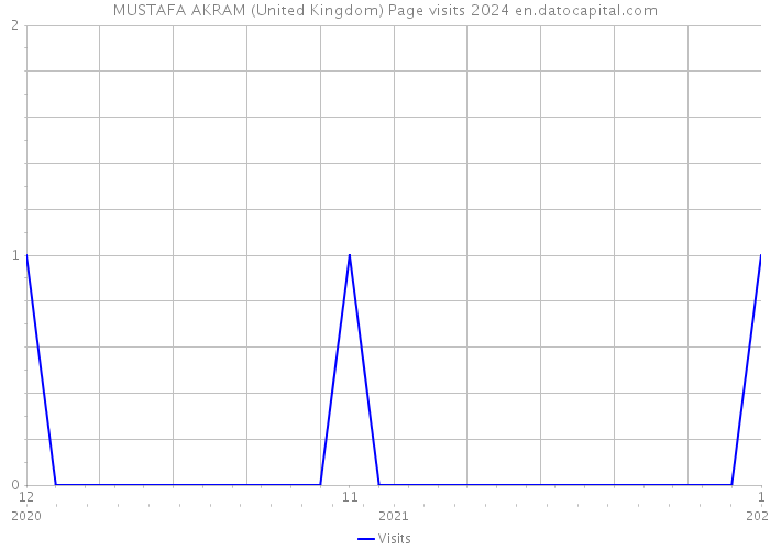 MUSTAFA AKRAM (United Kingdom) Page visits 2024 