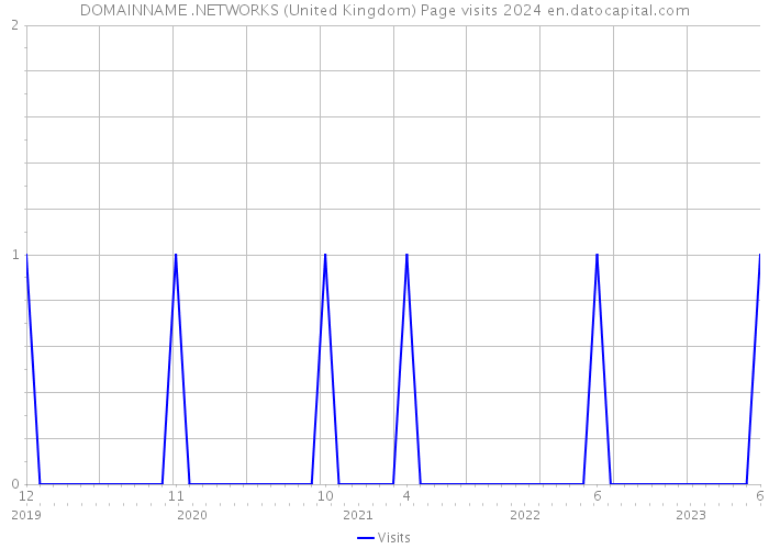 DOMAINNAME .NETWORKS (United Kingdom) Page visits 2024 