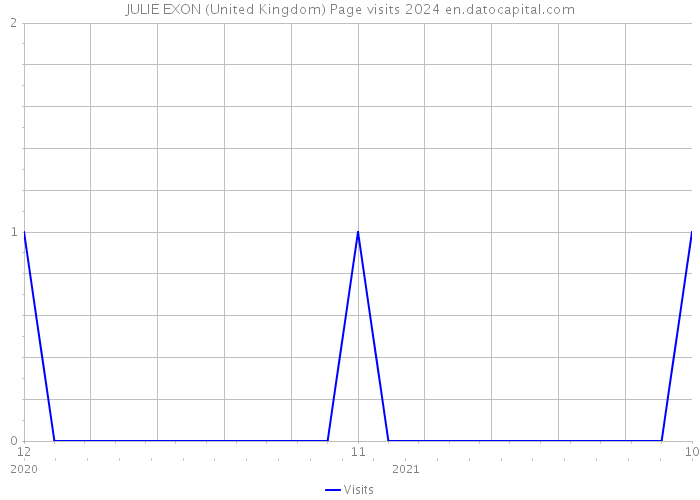 JULIE EXON (United Kingdom) Page visits 2024 