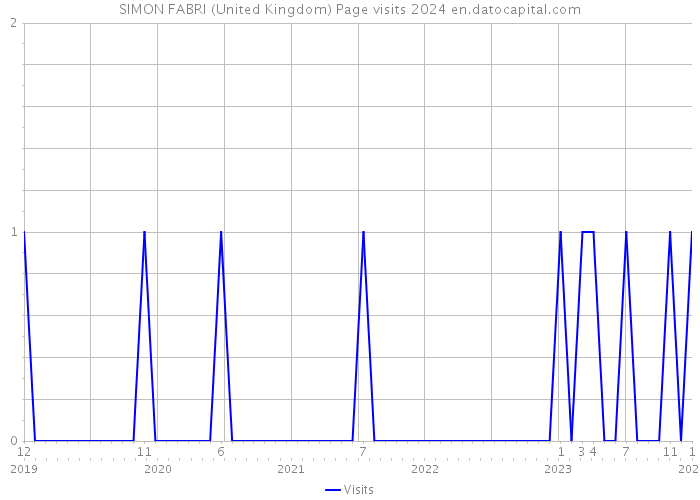 SIMON FABRI (United Kingdom) Page visits 2024 
