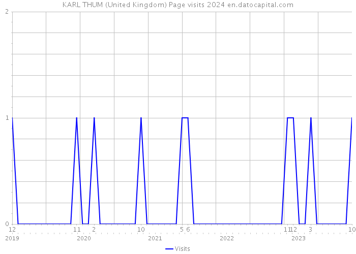 KARL THUM (United Kingdom) Page visits 2024 