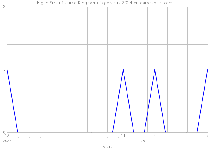 Elgen Strait (United Kingdom) Page visits 2024 