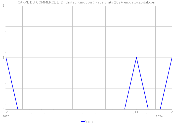 CARRE DU COMMERCE LTD (United Kingdom) Page visits 2024 