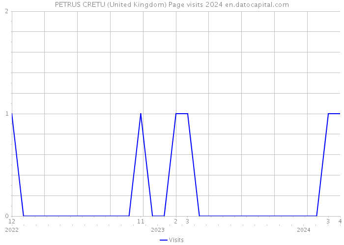 PETRUS CRETU (United Kingdom) Page visits 2024 