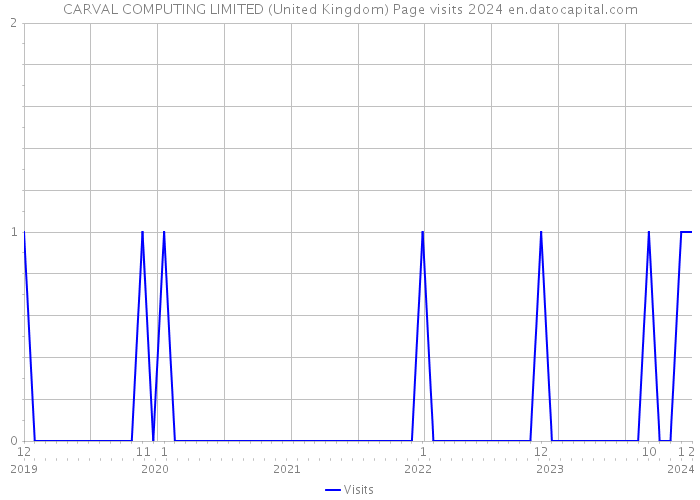 CARVAL COMPUTING LIMITED (United Kingdom) Page visits 2024 