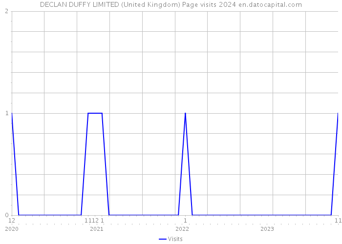 DECLAN DUFFY LIMITED (United Kingdom) Page visits 2024 