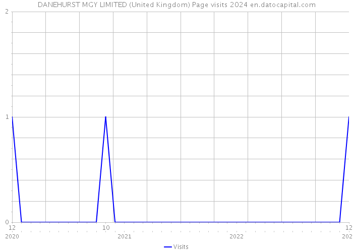 DANEHURST MGY LIMITED (United Kingdom) Page visits 2024 