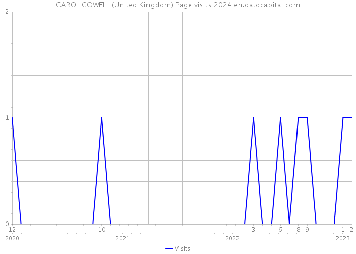 CAROL COWELL (United Kingdom) Page visits 2024 