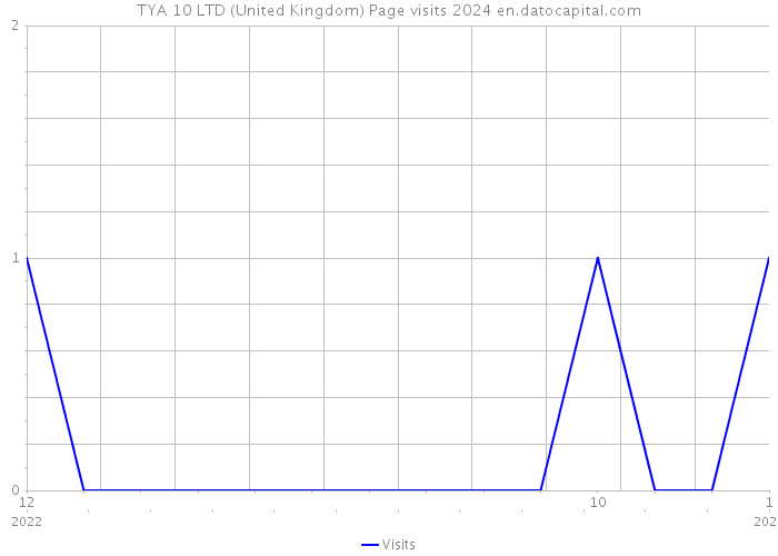 TYA 10 LTD (United Kingdom) Page visits 2024 