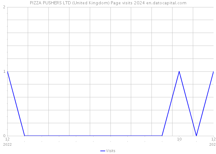 PIZZA PUSHERS LTD (United Kingdom) Page visits 2024 