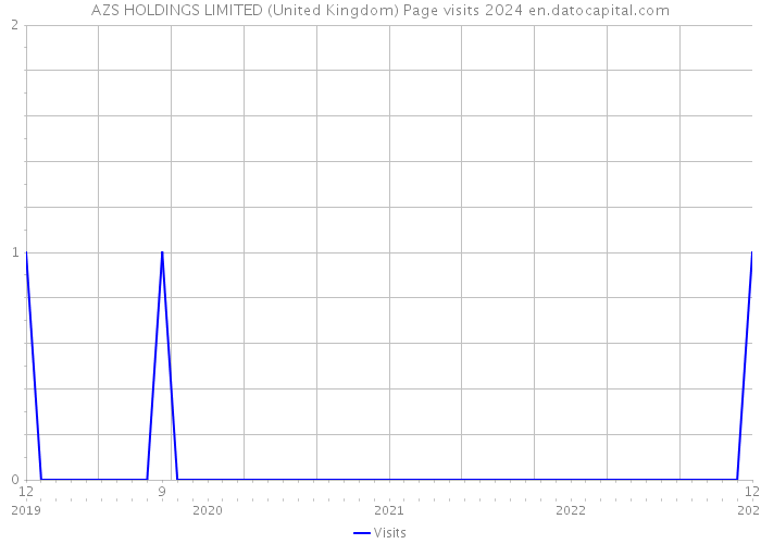 AZS HOLDINGS LIMITED (United Kingdom) Page visits 2024 