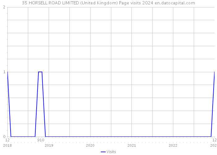 35 HORSELL ROAD LIMITED (United Kingdom) Page visits 2024 