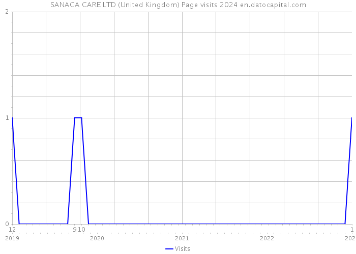SANAGA CARE LTD (United Kingdom) Page visits 2024 