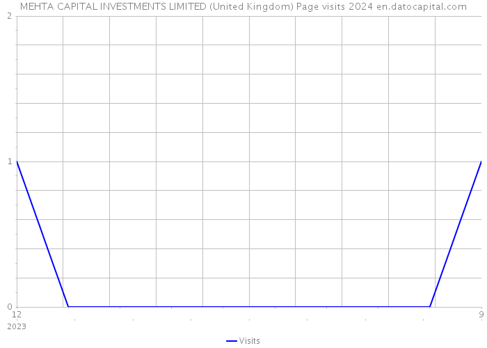 MEHTA CAPITAL INVESTMENTS LIMITED (United Kingdom) Page visits 2024 