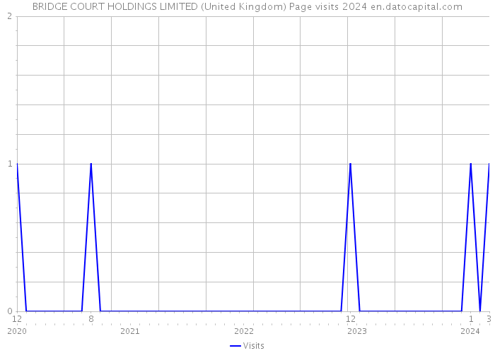BRIDGE COURT HOLDINGS LIMITED (United Kingdom) Page visits 2024 