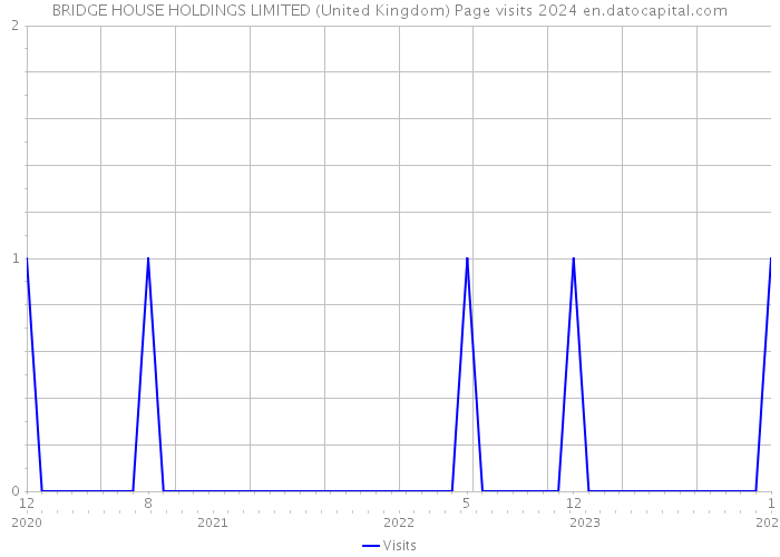 BRIDGE HOUSE HOLDINGS LIMITED (United Kingdom) Page visits 2024 