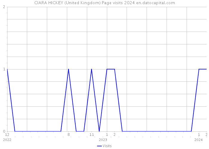 CIARA HICKEY (United Kingdom) Page visits 2024 