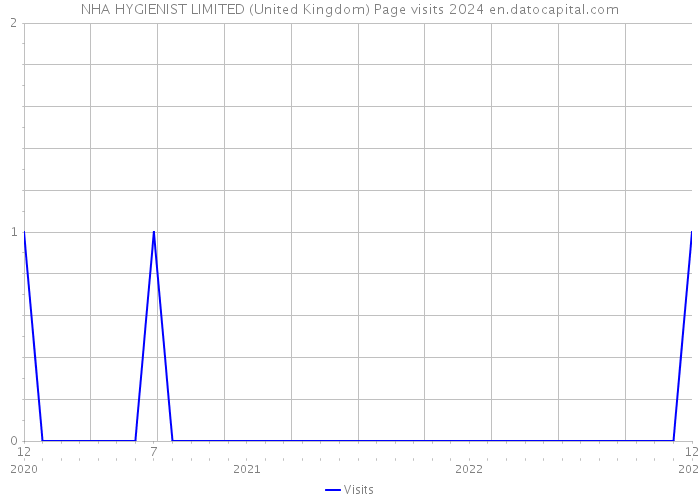 NHA HYGIENIST LIMITED (United Kingdom) Page visits 2024 