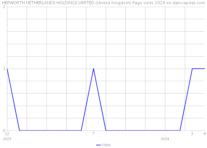HEPWORTH NETHERLANDS HOLDINGS LIMITED (United Kingdom) Page visits 2024 