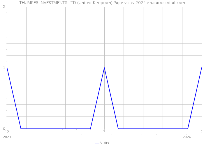 THUMPER INVESTMENTS LTD (United Kingdom) Page visits 2024 