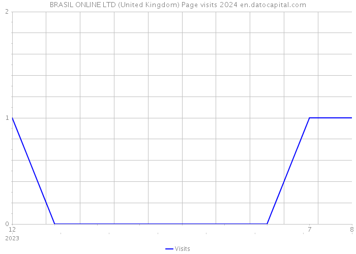 BRASIL ONLINE LTD (United Kingdom) Page visits 2024 