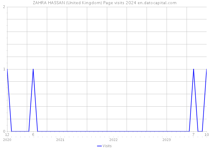 ZAHRA HASSAN (United Kingdom) Page visits 2024 