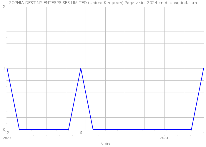 SOPHIA DESTINY ENTERPRISES LIMITED (United Kingdom) Page visits 2024 