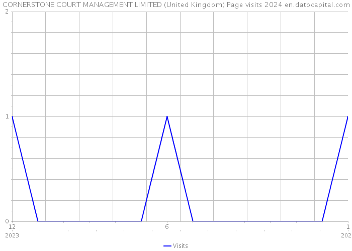 CORNERSTONE COURT MANAGEMENT LIMITED (United Kingdom) Page visits 2024 